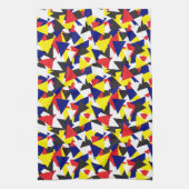 Muster für geometrische Abstrakte Schiffsflags Geschirrtuch (Vertikal)