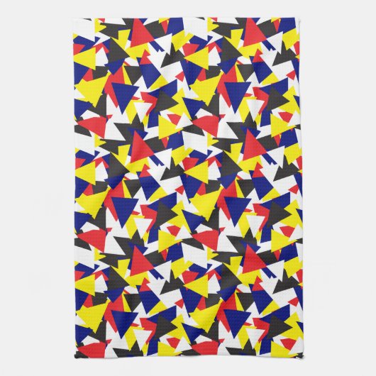 Muster für geometrische Abstrakte Schiffsflags Geschirrtuch (Vertikal)