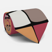 Muster für geometrische Farbblöcke Krawatte (Gerollt)