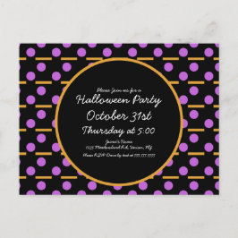 Muster für geometrische Formen des Halloween-Party Postkarte