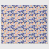 Muster für geometrische Formen des Lila Korallenpf Geschenkpapier (Flach)