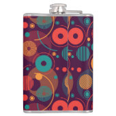 Muster für geometrische Formen Flachmann (Rückseite)