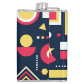 Muster für geometrische Formen Flachmann (Rückseite)