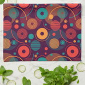 Muster für geometrische Formen Geschirrtuch (Gefaltet)