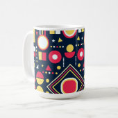 Muster für geometrische Formen Kaffeetasse (Vorderseite Links)