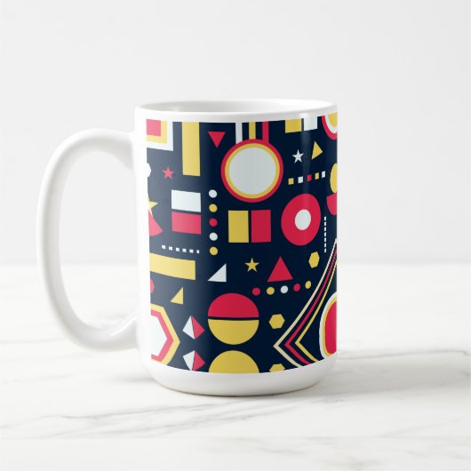Muster für geometrische Formen Kaffeetasse (Links)