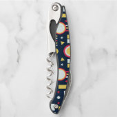 Muster für geometrische Formen Kellnermesser (Vorderseite)