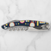 Muster für geometrische Formen Kellnermesser (Rückseite)