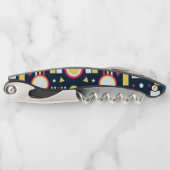 Muster für geometrische Formen Kellnermesser (Vorderseite)