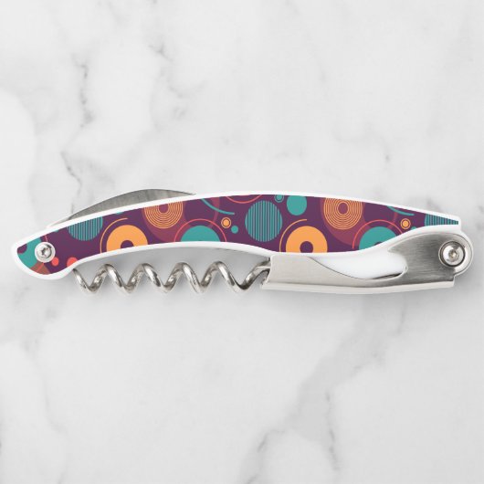 Muster für geometrische Formen Kellnermesser (Rückseite)