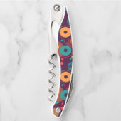 Muster für geometrische Formen Kellnermesser (Vorderseite)