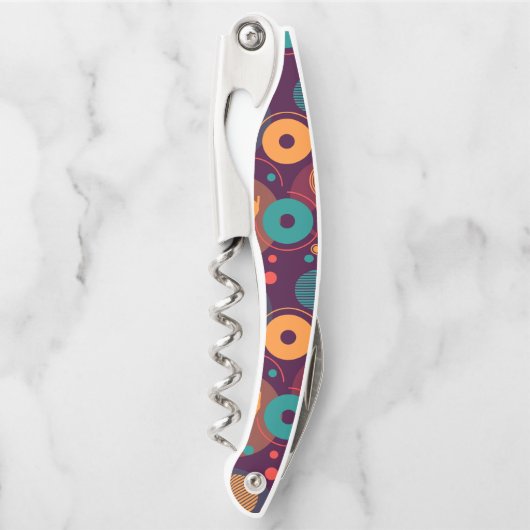 Muster für geometrische Formen Kellnermesser (Vorderseite)