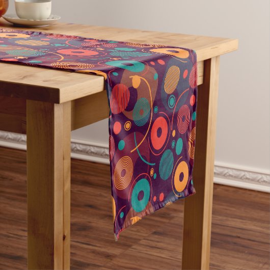 Muster für geometrische Formen Kurzer Tischläufer (Beispiel)