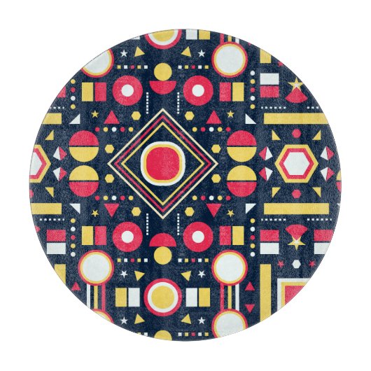 Muster für geometrische Formen Schneidebrett (Vorderseite)