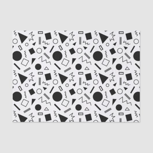 Muster für geometrische Formen Seidenpapier (Vorderseite)