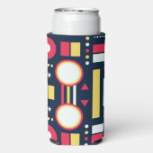 Muster für geometrische Formen Selters Dosenkühler (Seltzer Rückseite)