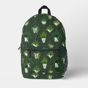 Muster für geometrische Hanging-Haushaltspflanze Bedruckter Rucksack