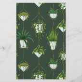 Muster für geometrische Hanging-Haushaltspflanze Briefpapier (Vorderseite)