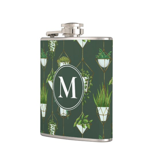 Muster für geometrische Hanging-Haushaltspflanze Flachmann (Links)