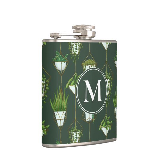 Muster für geometrische Hanging-Haushaltspflanze Flachmann (Rechts)