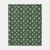 Muster für geometrische Hanging-Haushaltspflanze Fleecedecke (Vorderseite)