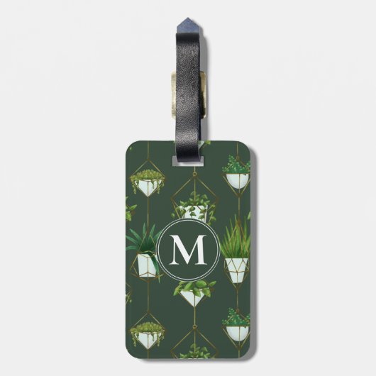 Muster für geometrische Hanging-Haushaltspflanze Gepäckanhänger (Rückseite vertikal)