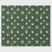 Muster für geometrische Hanging-Haushaltspflanze Geschenkpapier (Flach)