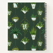 Muster für geometrische Hanging-Haushaltspflanze Notizblock (Rückseite)