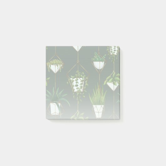 Muster für geometrische Hanging-Haushaltspflanze Post-it Klebezettel (Vorderseite)