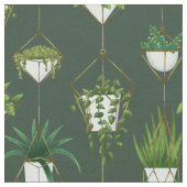 Muster für geometrische Hanging-Haushaltspflanze Stoff (Nahaufnahme)
