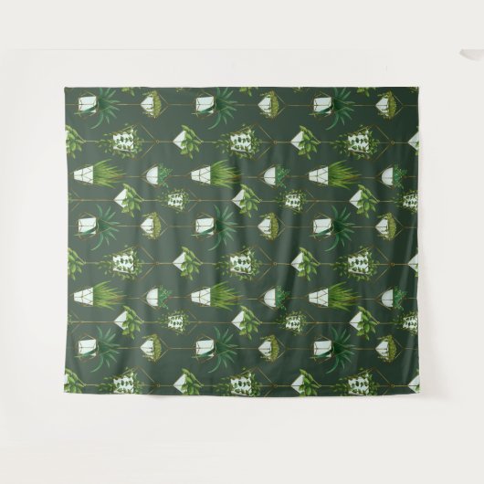 Muster für geometrische Hanging-Haushaltspflanze Wandteppich (Vorderseite (Horizontal))