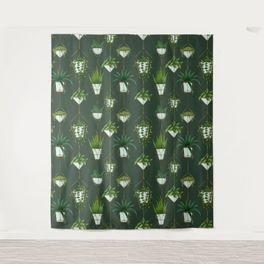 Muster für geometrische Hanging-Haushaltspflanze Wandteppich (Vorderseite)