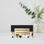 Muster für geometrische Marmorfarben Visitenkarte (Stehend Vorderseite)