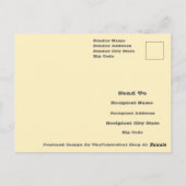 Muster für geometrische Pop-Farbblöcke Postkarte (Rückseite)