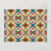 Muster für geometrische Pop-Farbblöcke Postkarte (Vorderseite)