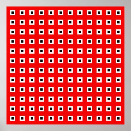 Muster für geometrische Quadrate Poster (Vorne)