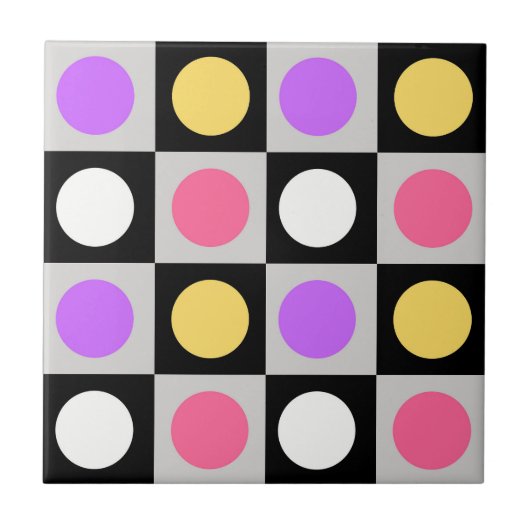 Muster für geometrische Schaltkreise Fliese (Vorderseite)