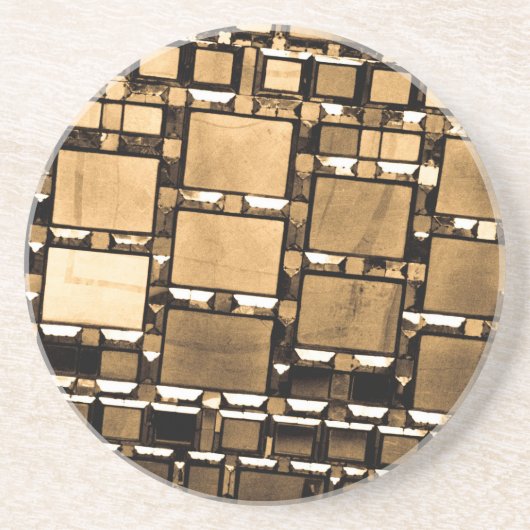 Muster für geometrische Spiegelung Getränkeuntersetzer (Vorne)