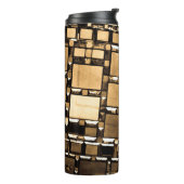 Muster für geometrische Spiegelung Thermosbecher (Nach links gedreht)