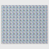 Muster für geometrische tropische Blume Geschenkpapier (Flach)