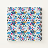 Muster für geometrische tropische Blume Notizbuch (Rückseite)