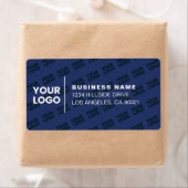 Muster für gepolsterte Logos Moderne blaue Navy-Rü (Insitu)