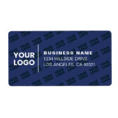 Muster für gepolsterte Logos Moderne blaue Navy-Rü (Vorne)