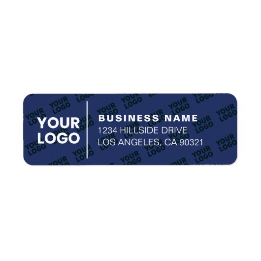 Muster für gepolsterte Logos Moderne blaue Navy-Rü (Vorne)