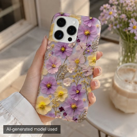 Muster für gepresste Blume-Wildblume Case-Mate iPhone Hülle