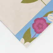 Muster für gerahmte Blumenquadrate Fleecedecke (Ecke)