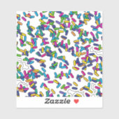 Muster für gescatte Sprinkles Aufkleber (Blatt)