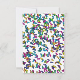 Muster für gescatte Sprinkles Dankeskarte