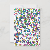 Muster für gescatte Sprinkles Dankeskarte (Rückseite)