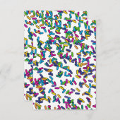 Muster für gescatte Sprinkles Dankeskarte (Vorne/Hinten)